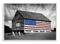 Stupell Industries Black & White Barn with American Flag Wall Plaque